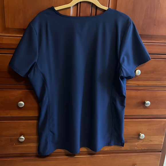 Heart Soul scrub top navy blue.  Size XL. - Picture 2 of 2